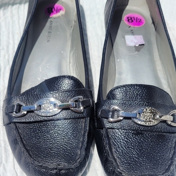 Anne Klein Black iflex Leather loafers 8.5 - Picture 8 of 11
